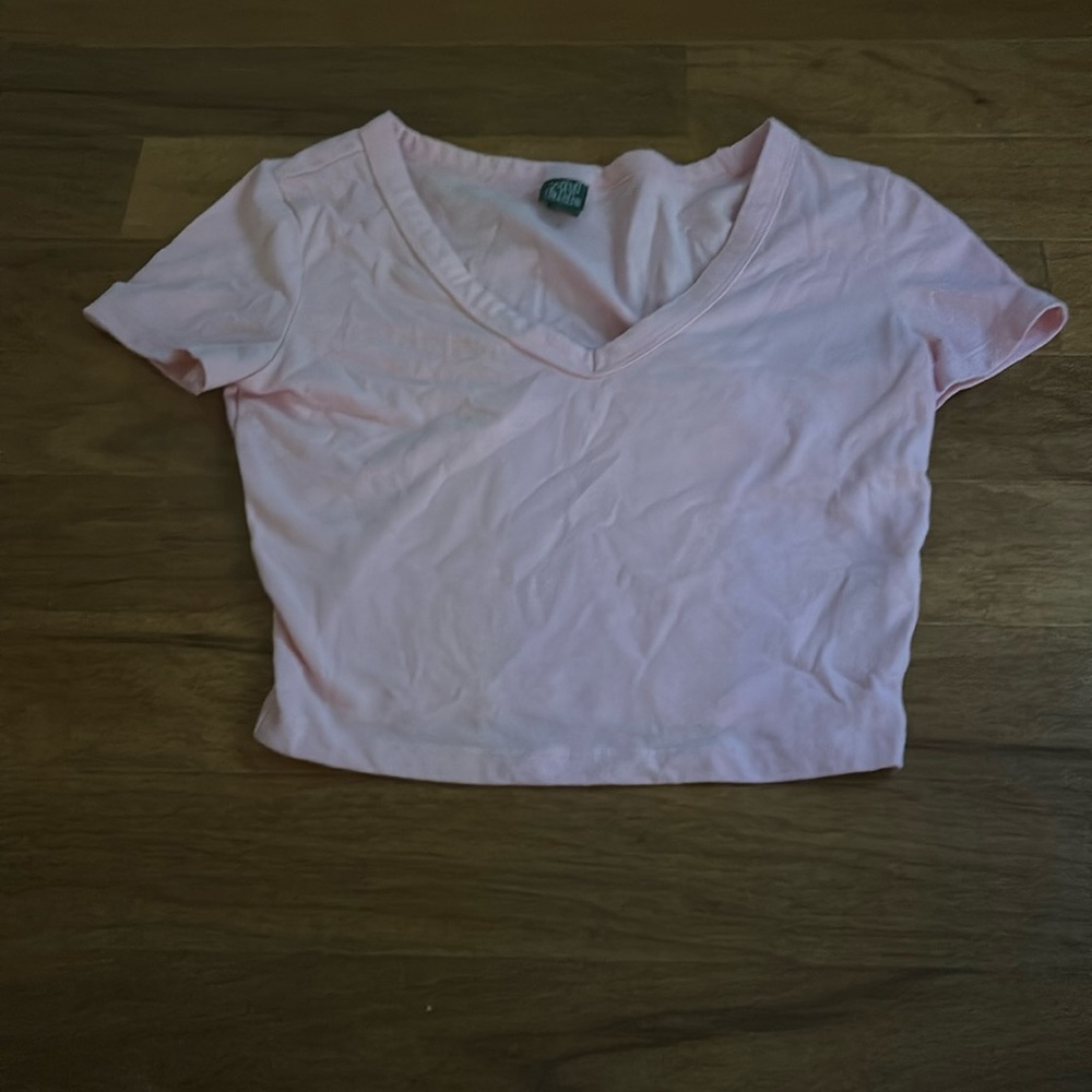 V-Neck Crop Tee